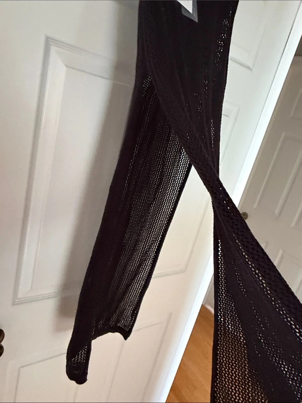 Toluca Black Crochet Maxi Swim Coverup